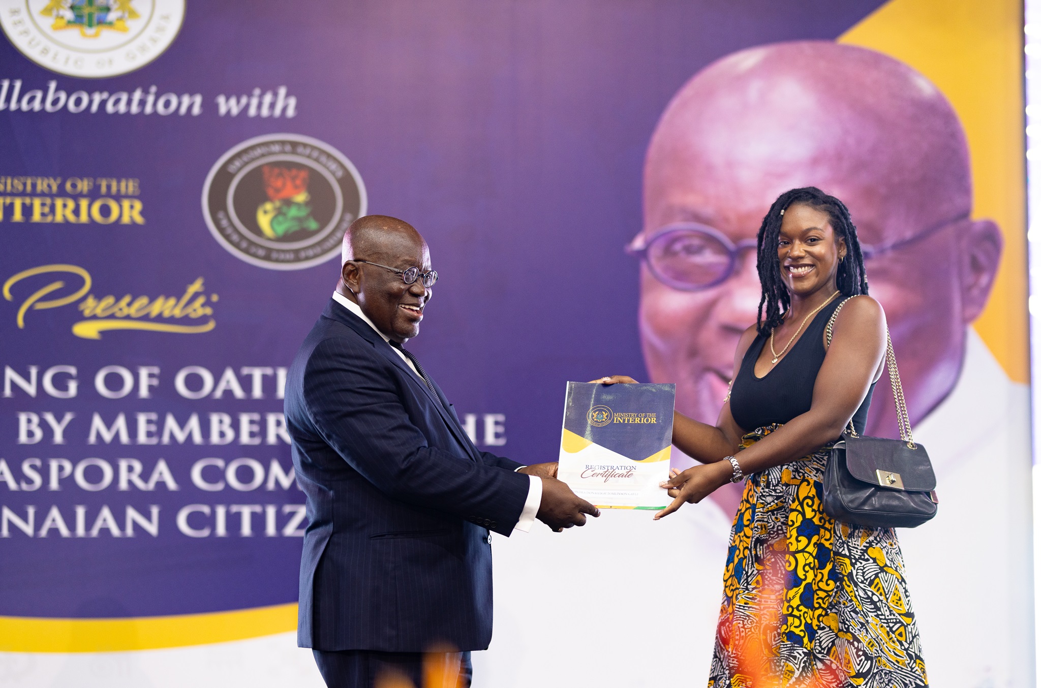 524 African Diasporas Granted Ghanaian Citizenship - Ministry of the Interior│Republic of Ghana