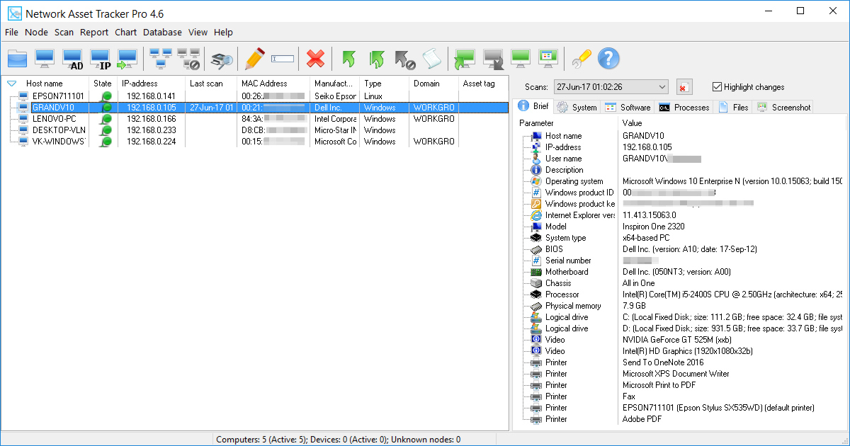 🖧 Network inventory software ⋙Network Asset Tracker Pro⋘
