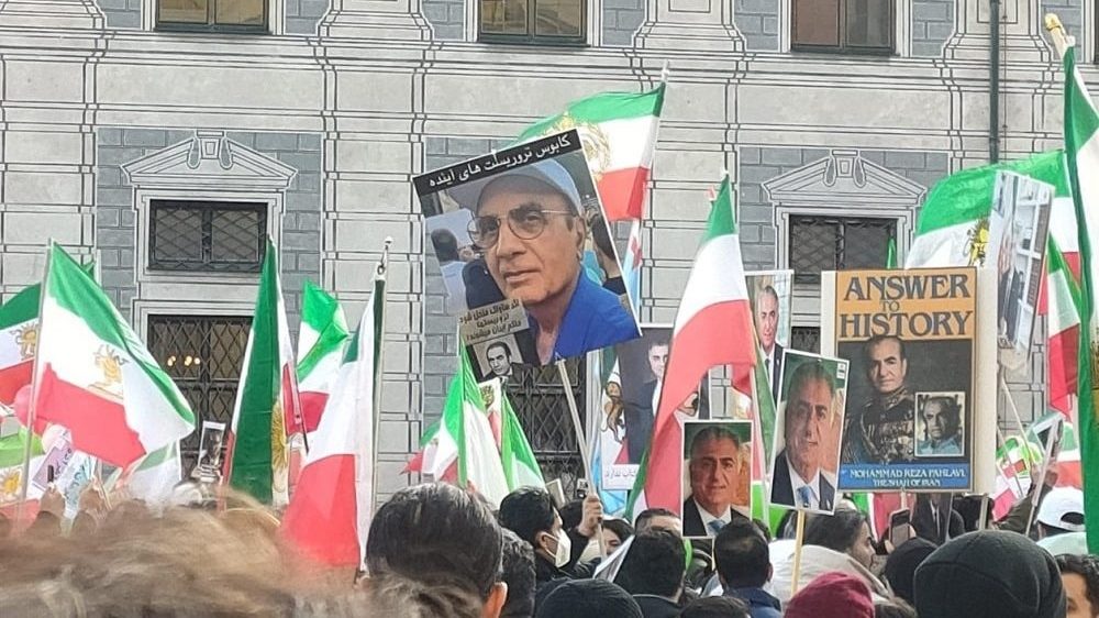 Posters of Parviz Sabeti at Pahlavi Rally: Scaring off Tehran or Dissent Thereof? - NCRI