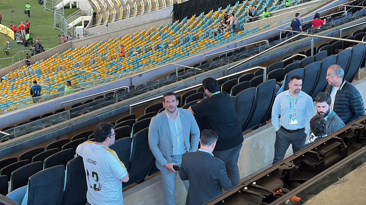Presidente da CBF, Samir Xaud está no Maracanã para acompanhar Vasco x Fluminense | NETVASCO