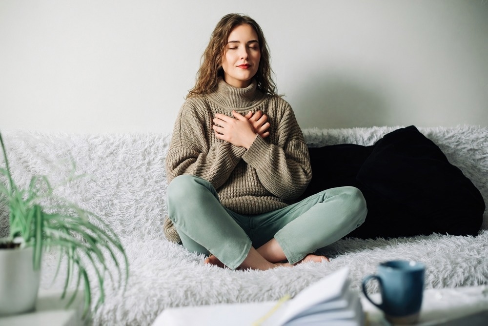 Anxiety and negative emotions reduced by brain circuit that consciously slows breathing