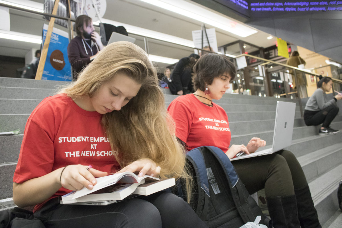 Student Workers Host Work-In To Protest Missing Payments From University - The New School Free Press