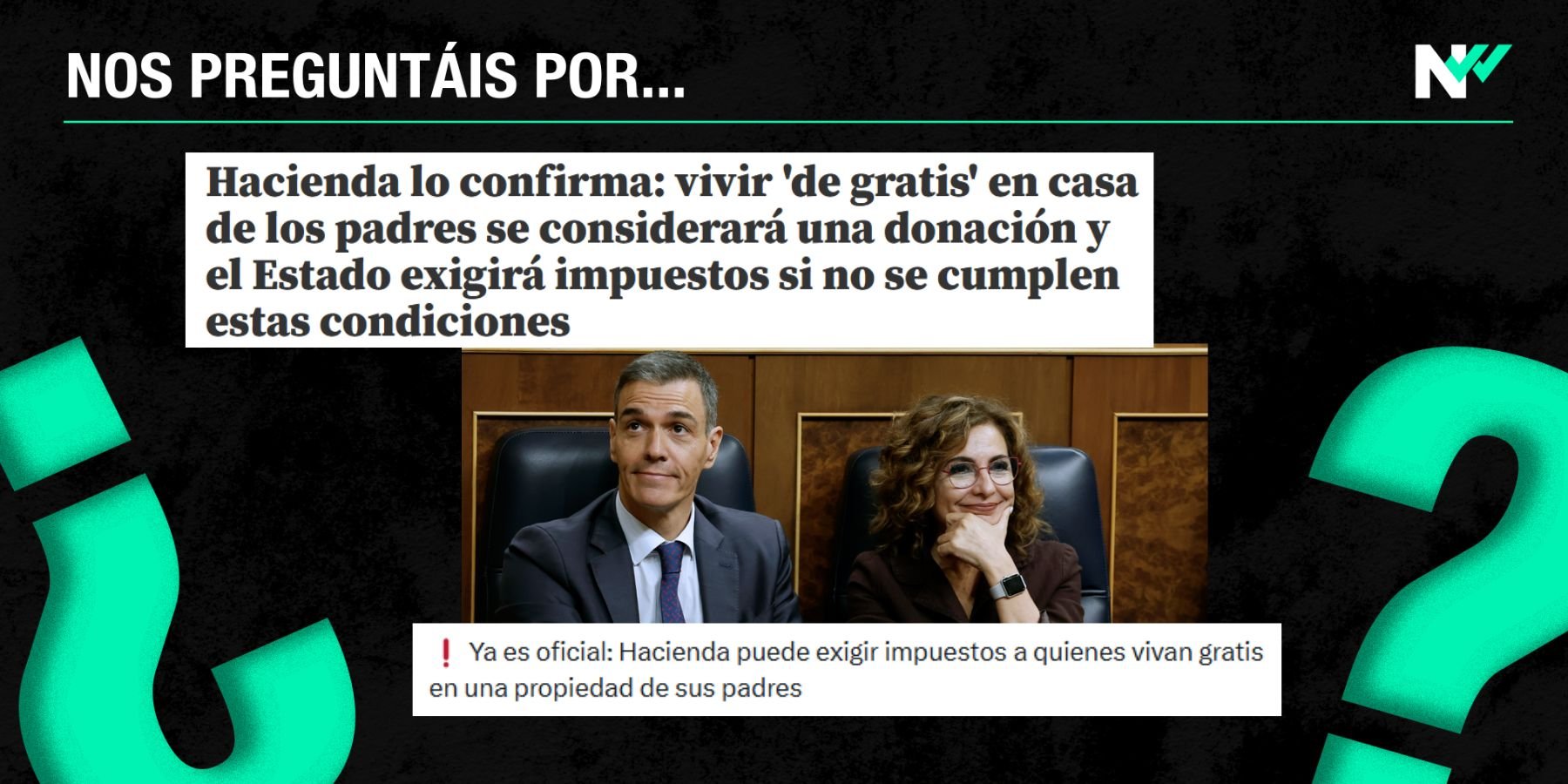 Por qué no se considera donación vivir en casa de tus padres