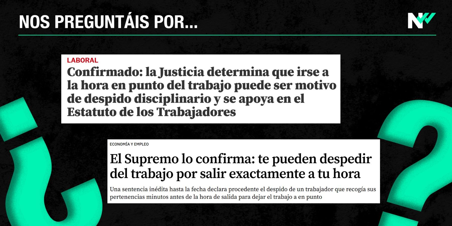 El Supremo no avala despedir a un trabajador por “irse a su hora”