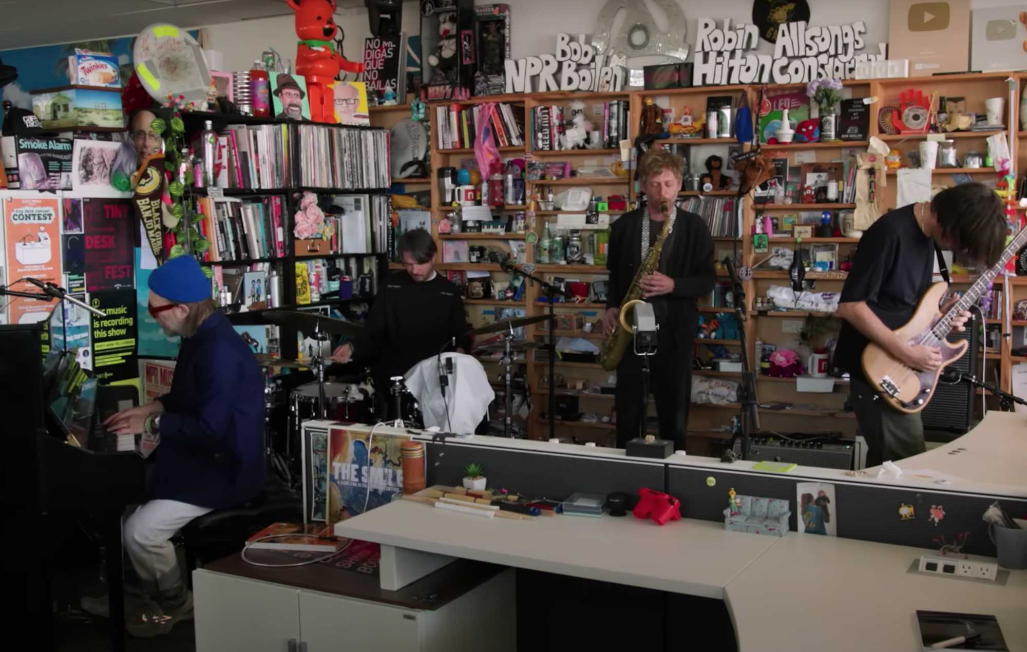Watch The Smile perform trio of tracks for NPR’s ‘Tiny Desk’