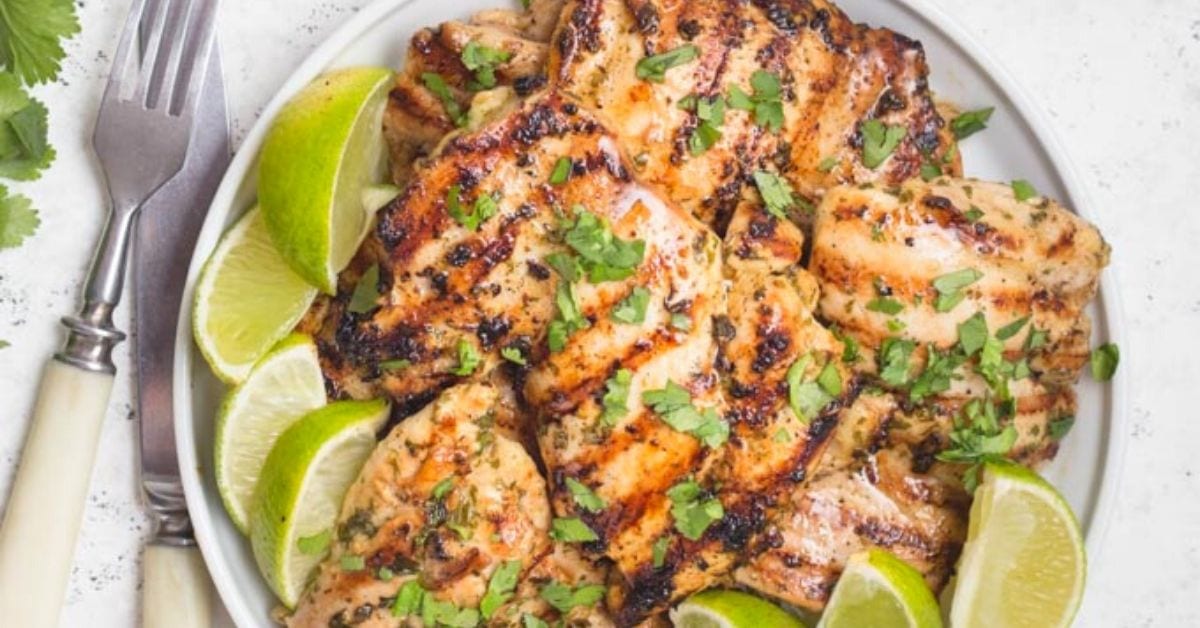Cilantro Lime Chicken - (Keto, Low Carb, Paleo & Whole30) Noshtastic