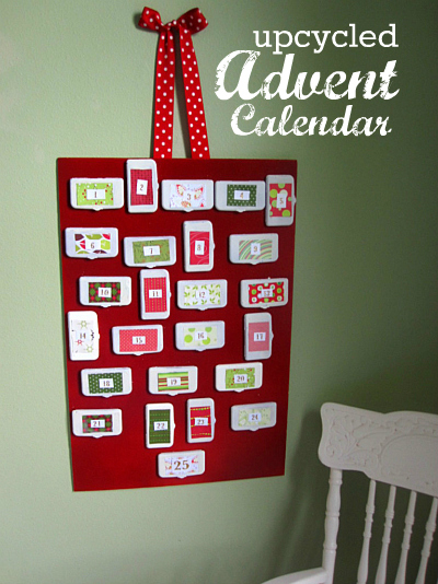 DIY Advent Calendar- Made From Wipes Lids - No Time For Flash Cards