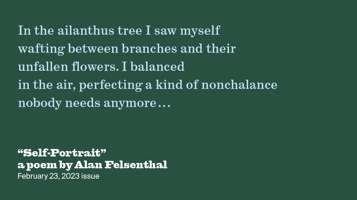 Self-Portrait | Alan Felsenthal | The New York Review of Books