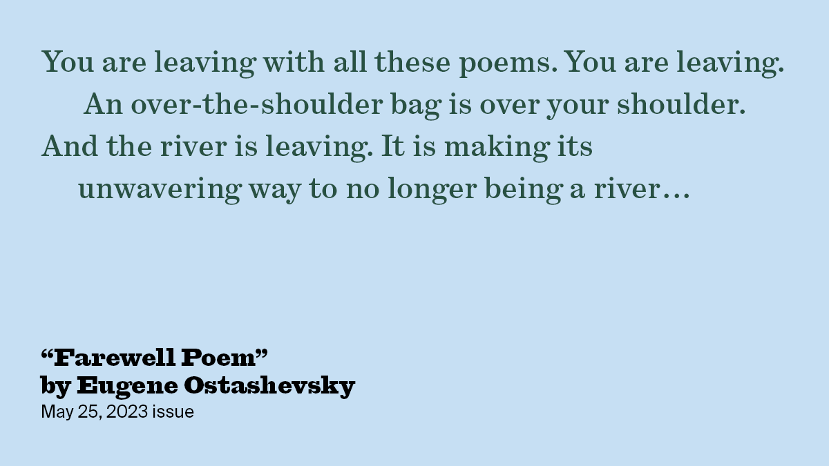 Farewell Poem | Eugene Ostashevsky | The New York Review of Books