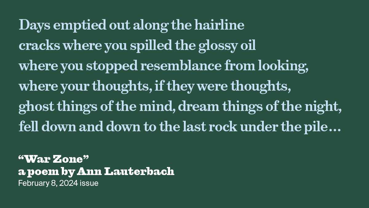 War Zone | Ann Lauterbach | The New York Review of Books