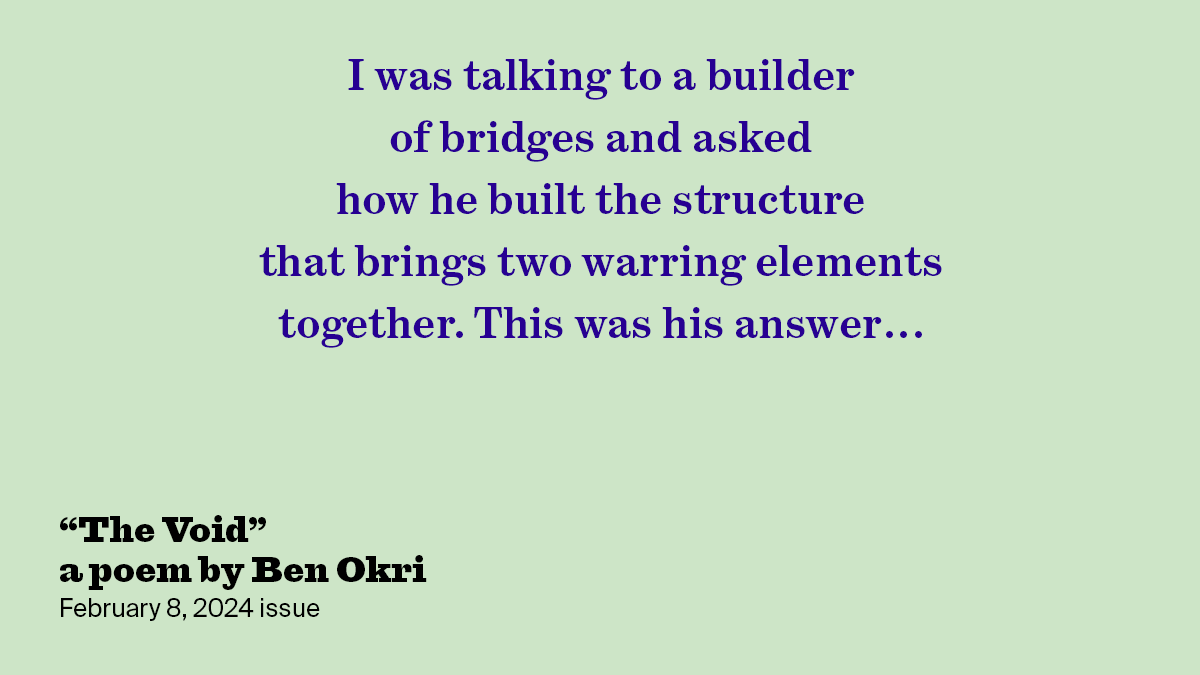 The Void | Ben Okri | The New York Review of Books