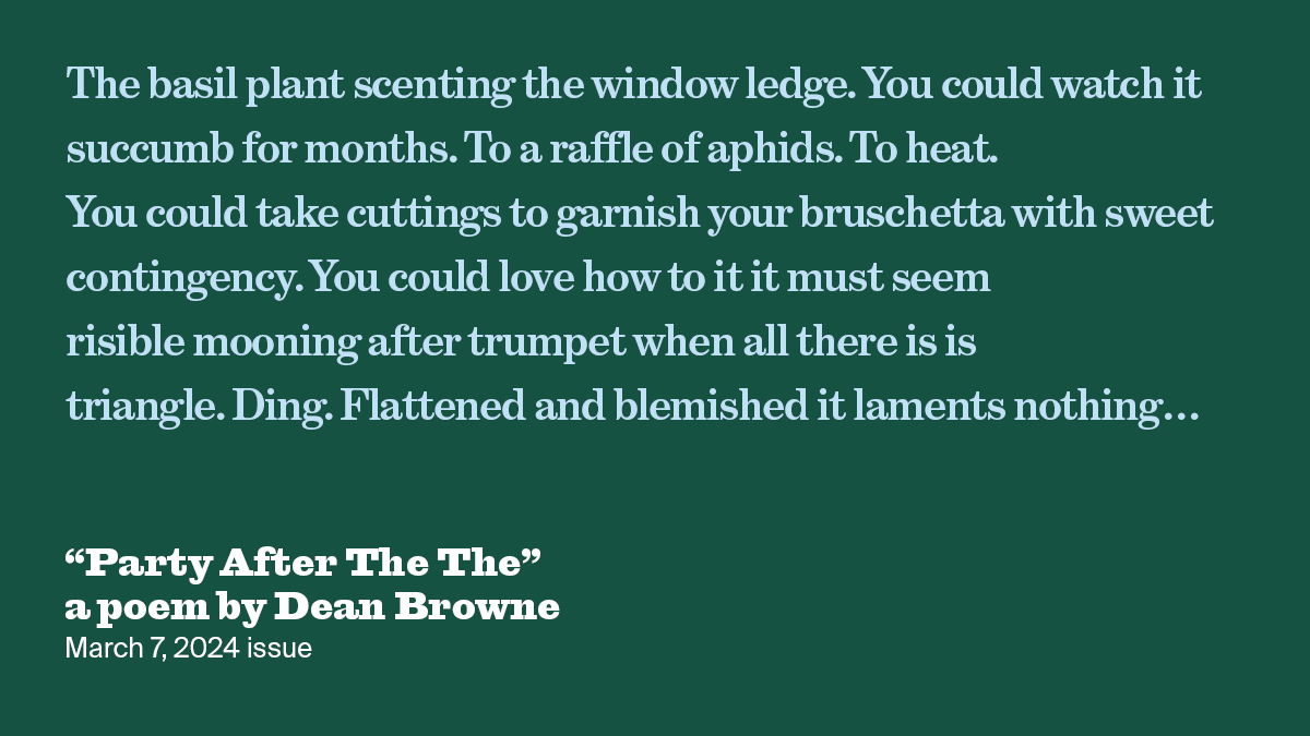 Party After The The | Dean Browne | The New York Review of Books
