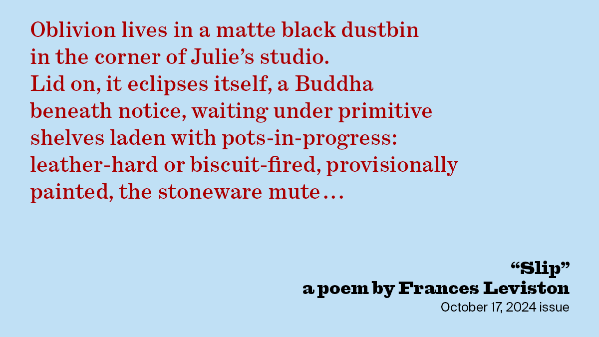 Slip | Frances Leviston | The New York Review of Books