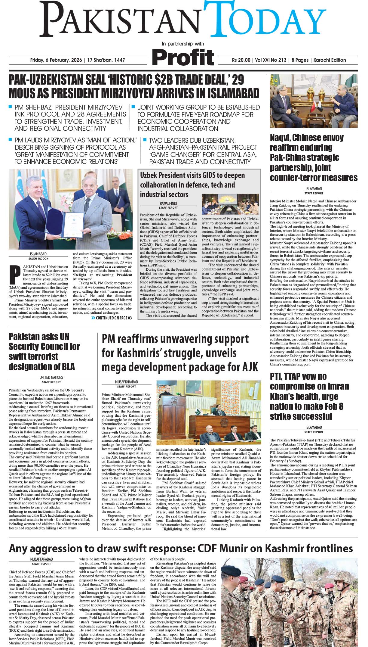 KHI Epaper Highlights for February 26th, 2023 - Pakistan Today - Pakistan Today