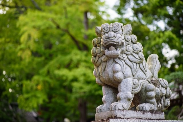 玉前神社の境内にある狛犬の無料の写真素材 - ID.26941｜フリー素材 ぱくたそ