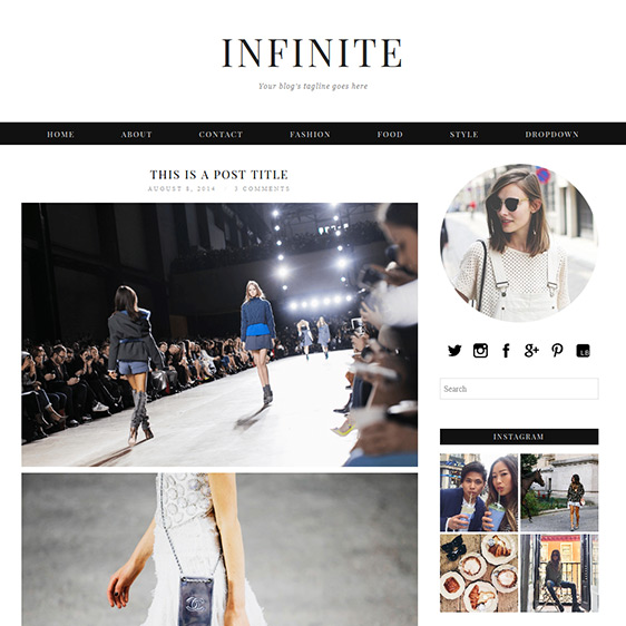 WordPress Theme: Infinite | Minimalist WordPress Template
