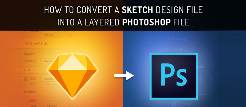 How to convert a Sketch design file into a PSD file?