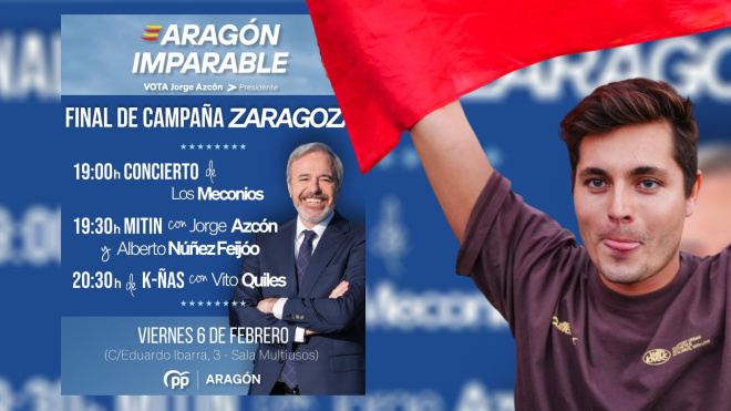 Vito Quiles protagoniza un acto del PP y los tuiteros estallan: "Este debe de ser el famoso periodismo independiente que hace las preguntas incómodas" | Público