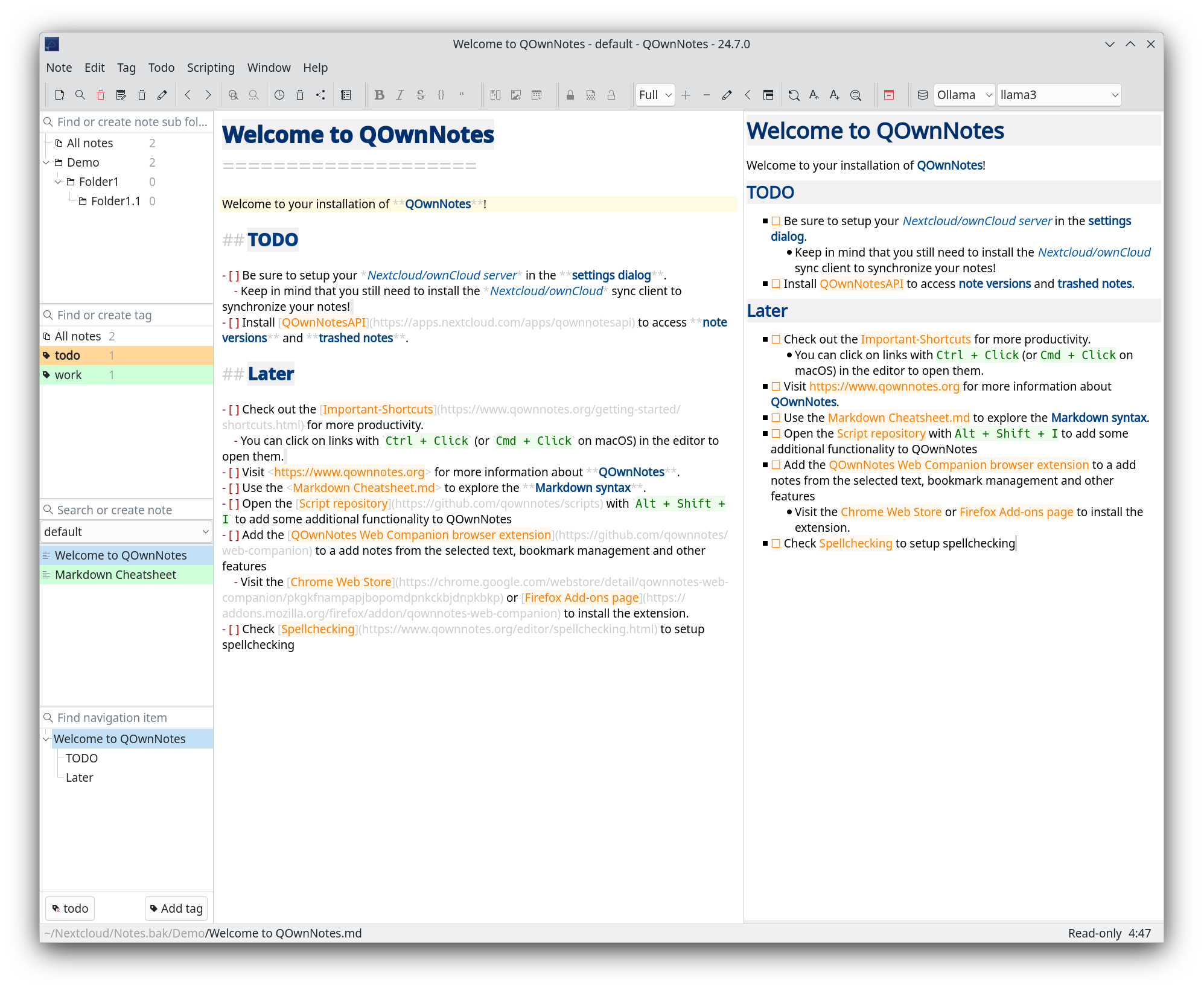 Importing notes | QOwnNotes