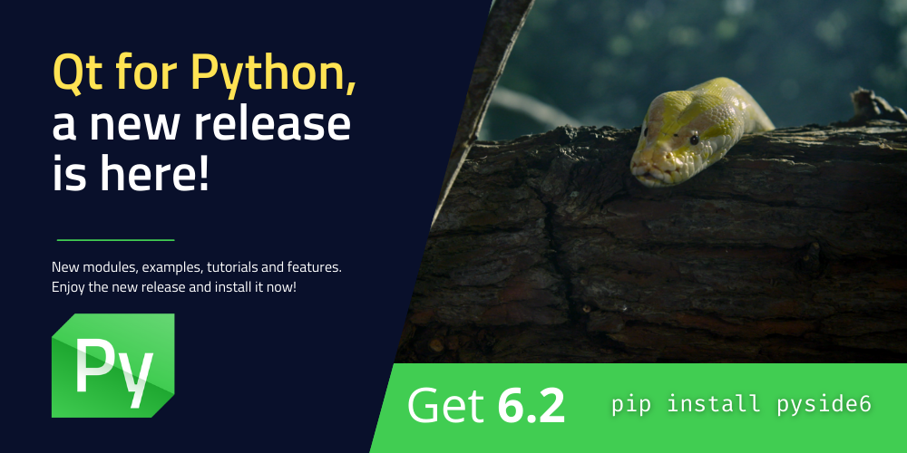 Qt for Python release: 6.2 is here! 🐍