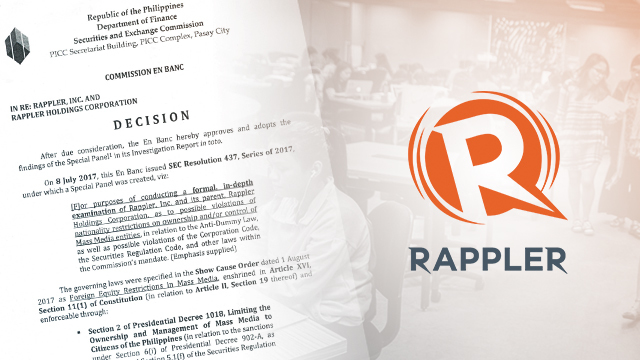 SEC revokes Rappler's registration