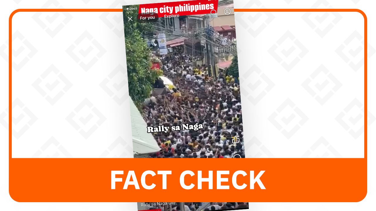 FACT CHECK: Video of Peñafrancia Traslacion misrepresented as rally in Naga City