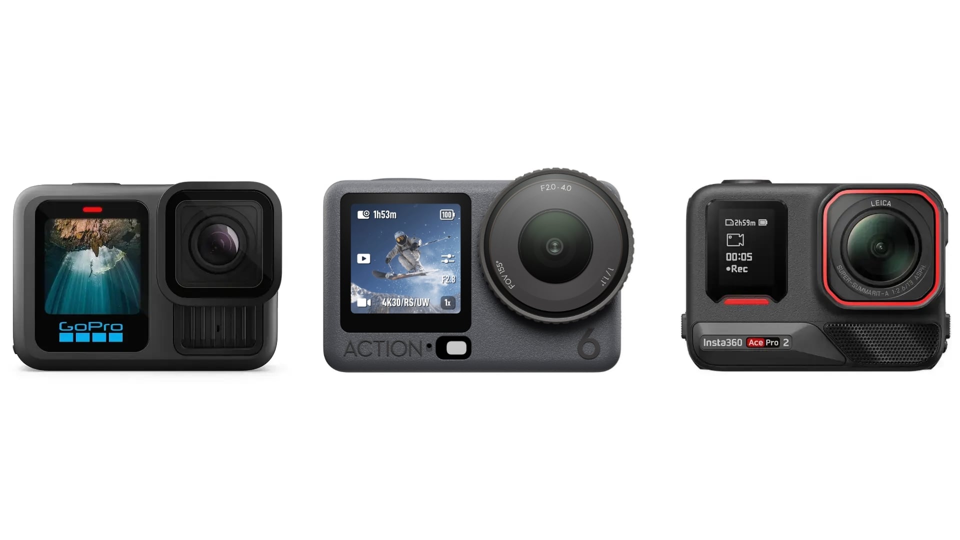 The Best Action Cameras of 2025 Compared: DJI Osmo Action 6, Insta360 Ace Pro 2, GoPro HERO13