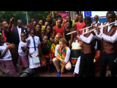 Video: Prince Harry Dances in Jamaica with Rita Marley 3/7/2012