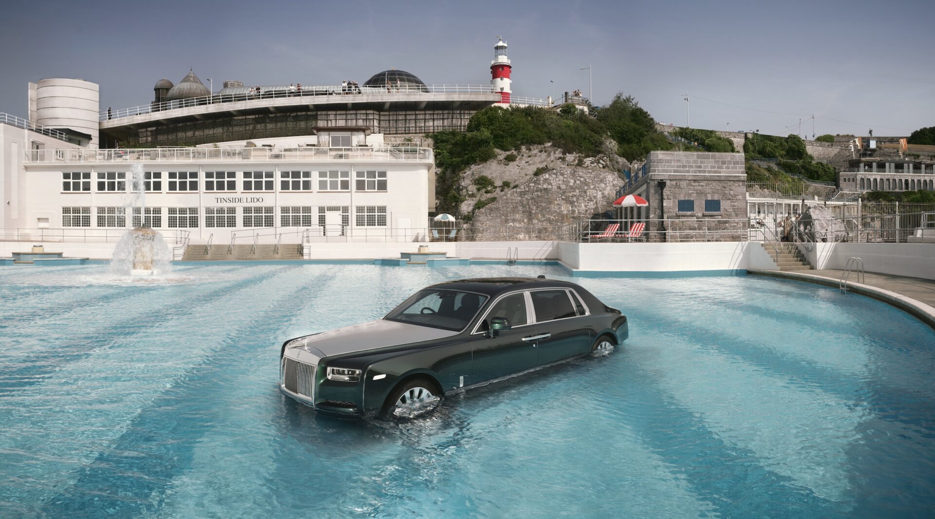 Keith Moon’s swimming pool folklore recreated by Rolls-Royce as £500k car is plunged into lido