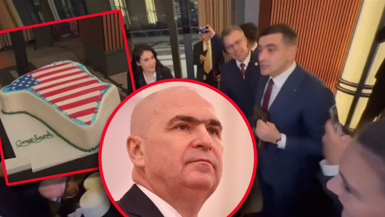Ilie Bolojan îi bate obrazul lui George Simion după faza cu tortul în forma Groenlandei: „Nici nouă nu ne-ar fi picat bine dacă am fi văzut tăindu-se bucăți din harta României”