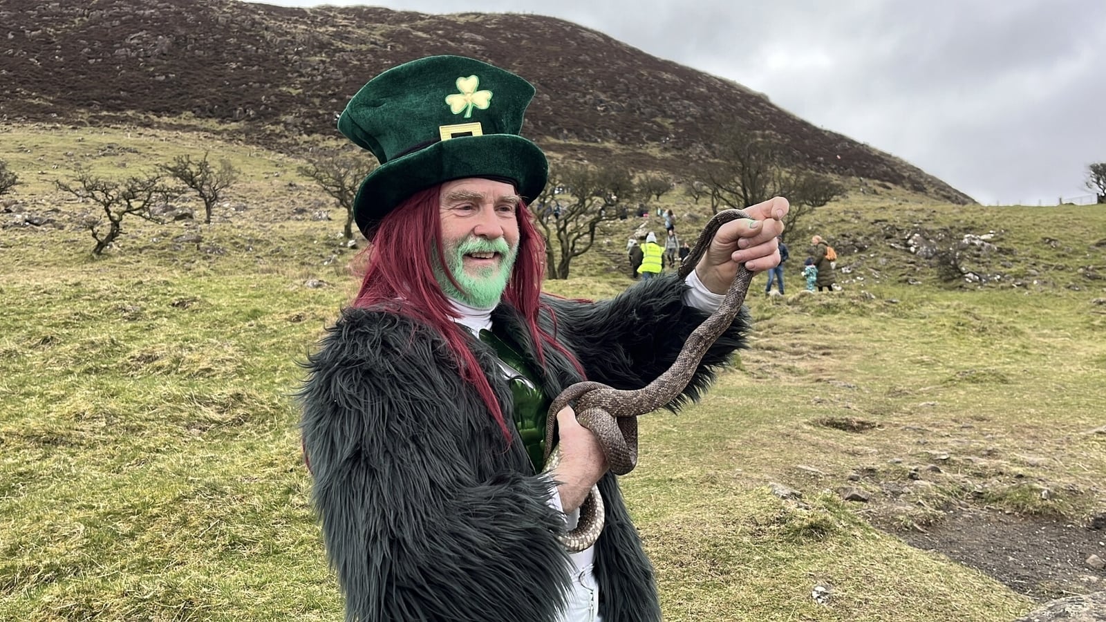 1,500 people climb Slemish Mountain for St Patrick's Day