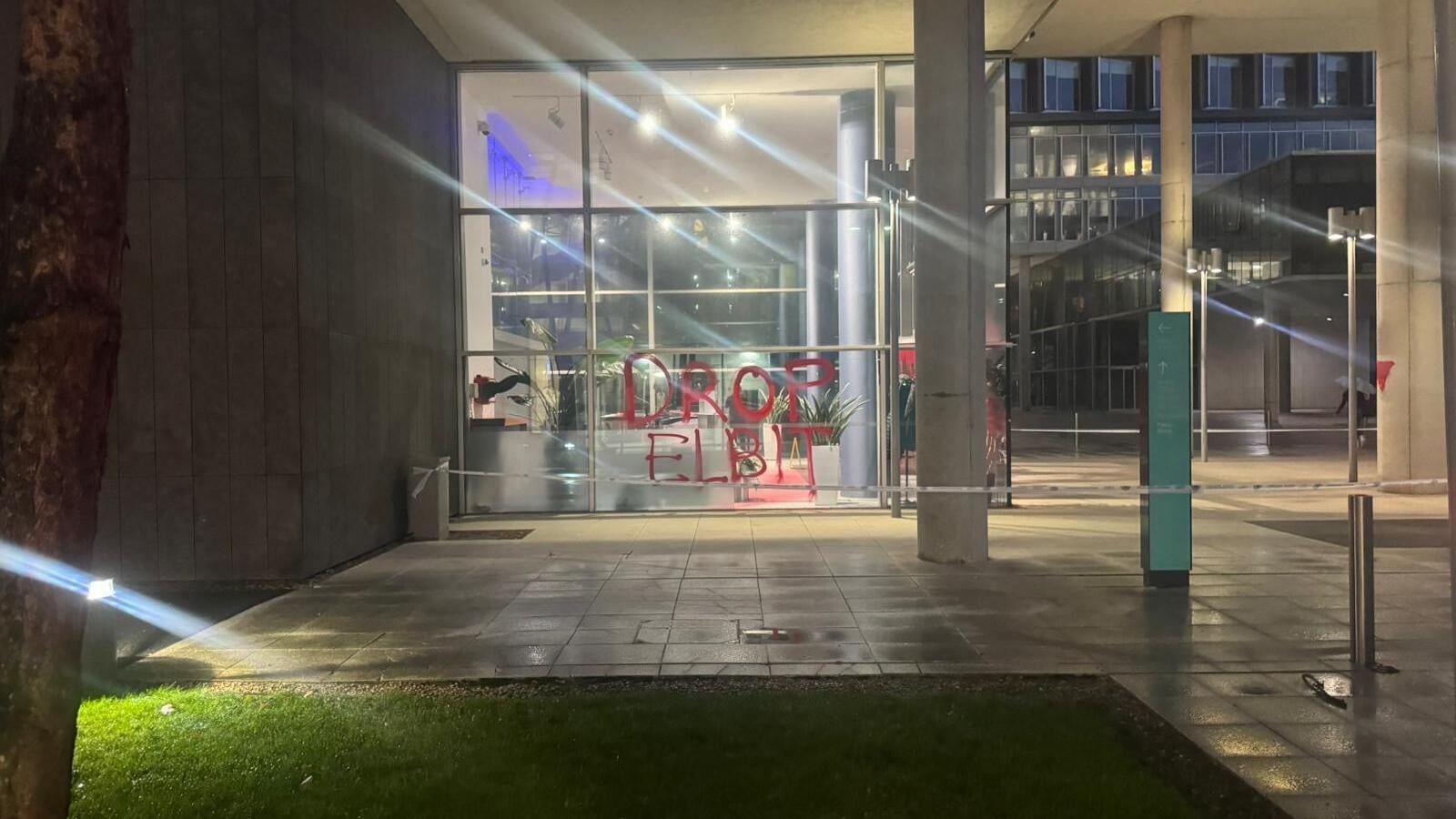 Investigation after Allianz building vandalised in Dublin