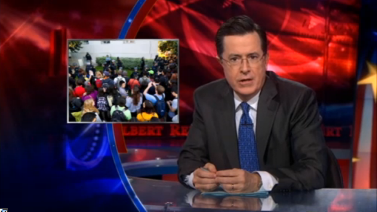 Colbert mocks media reports of Berkeley violence - Salon.com