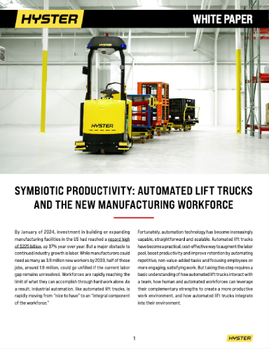 Automated Lift Trucks and the New Manufacturing Workforce - Supply Chain Management Review