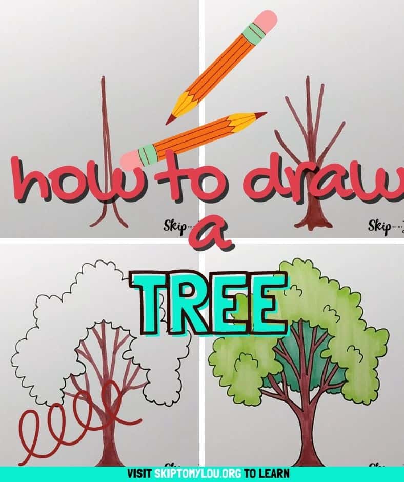 How to Draw a Tree in 5 Easy Steps | Skip To My Lou