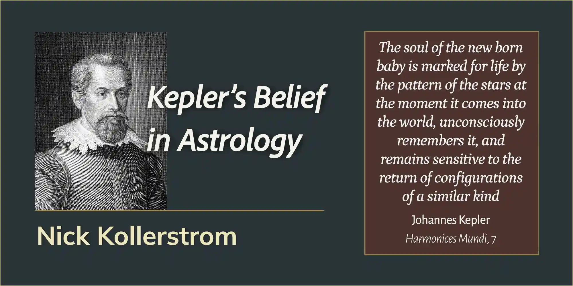 Johannes Kepler: Music of the Spheres
