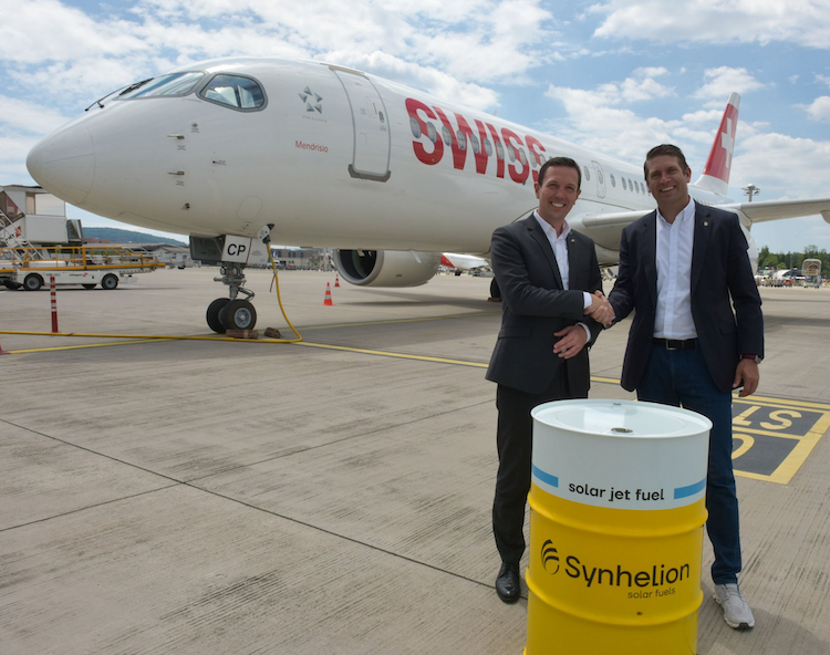 SWISS signs long-term offtake agreement for solar jet fuel from Synhelion - SolarPACES