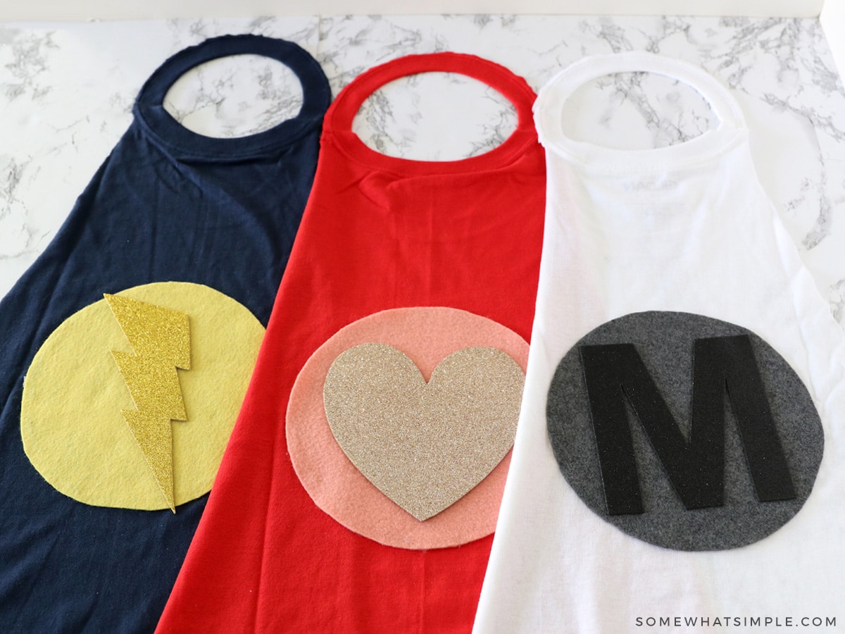 No-Sew Superhero Capes for Kids - from Somewhat Simple
