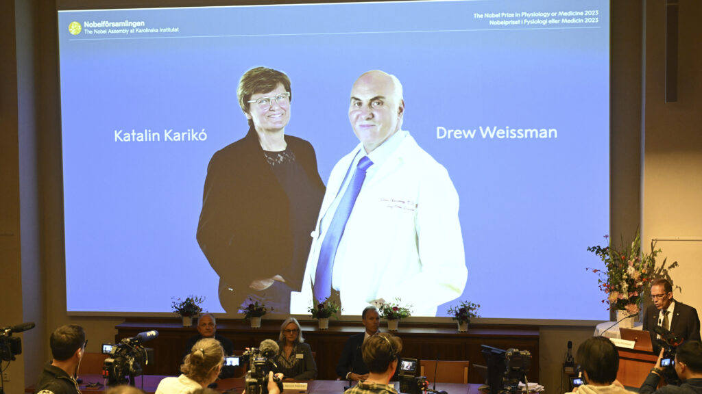 2023 Nobel Prize in Medicine goes to Karikó and Weissman