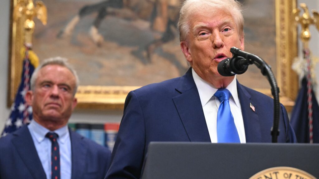 Trump questions vaccine safety, urges changes to timing | STAT