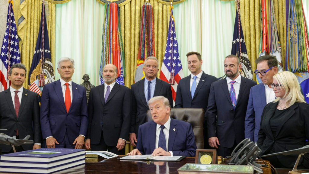 Trump closes first round of drug price negotiations with Regeneron deal | STAT