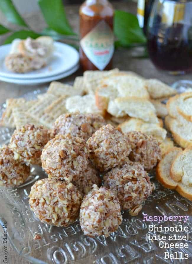 Raspberry Chipotle Cheese Balls - Sugar Dish Me