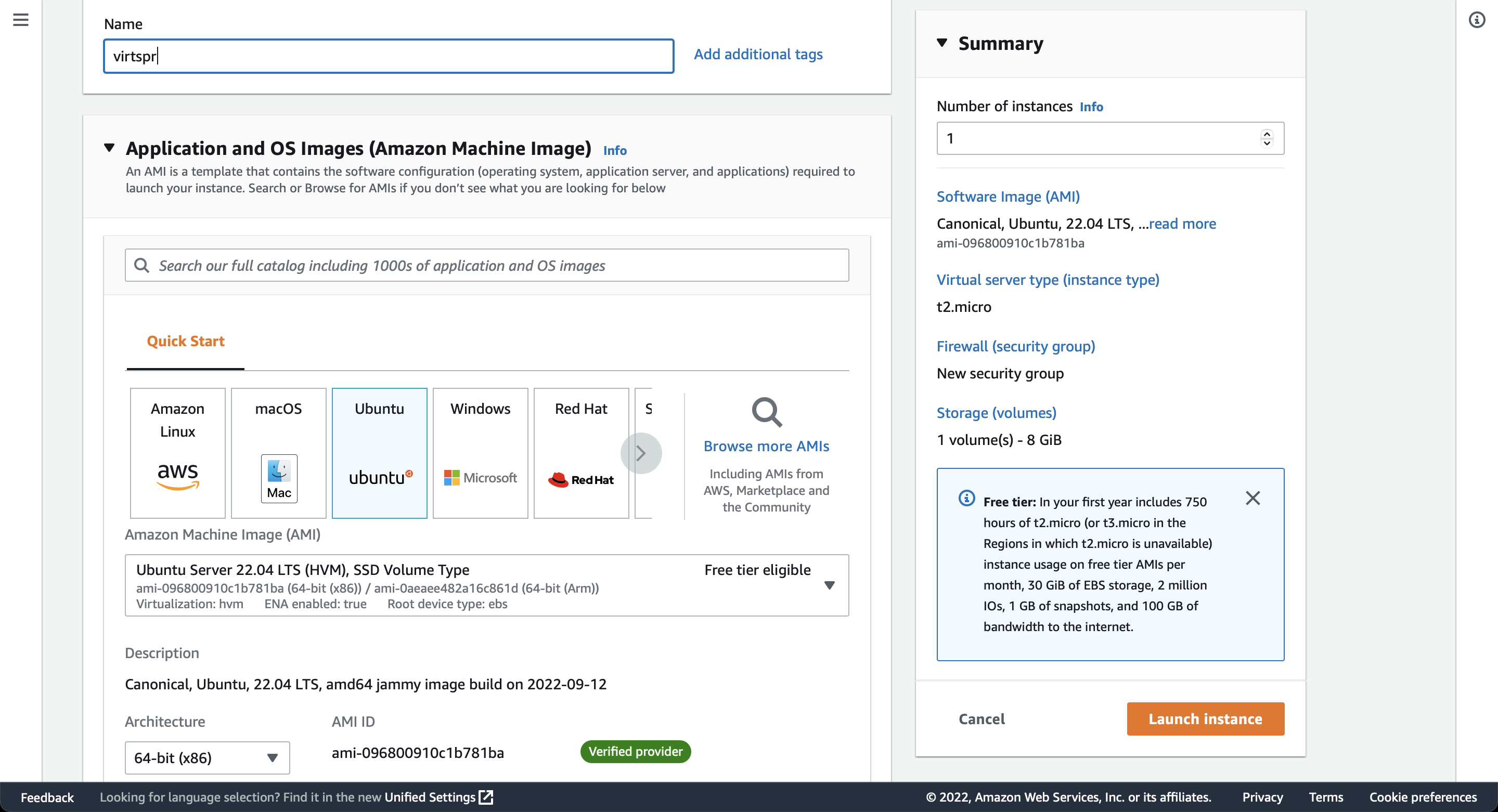 Run Virtual SPR on a AWS Micro Tier Instance | SPR