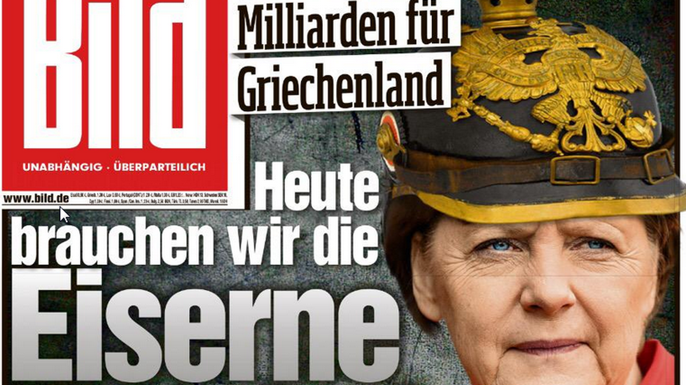 Merkel mit Pickelhaube: Die "Bild", eisern doof