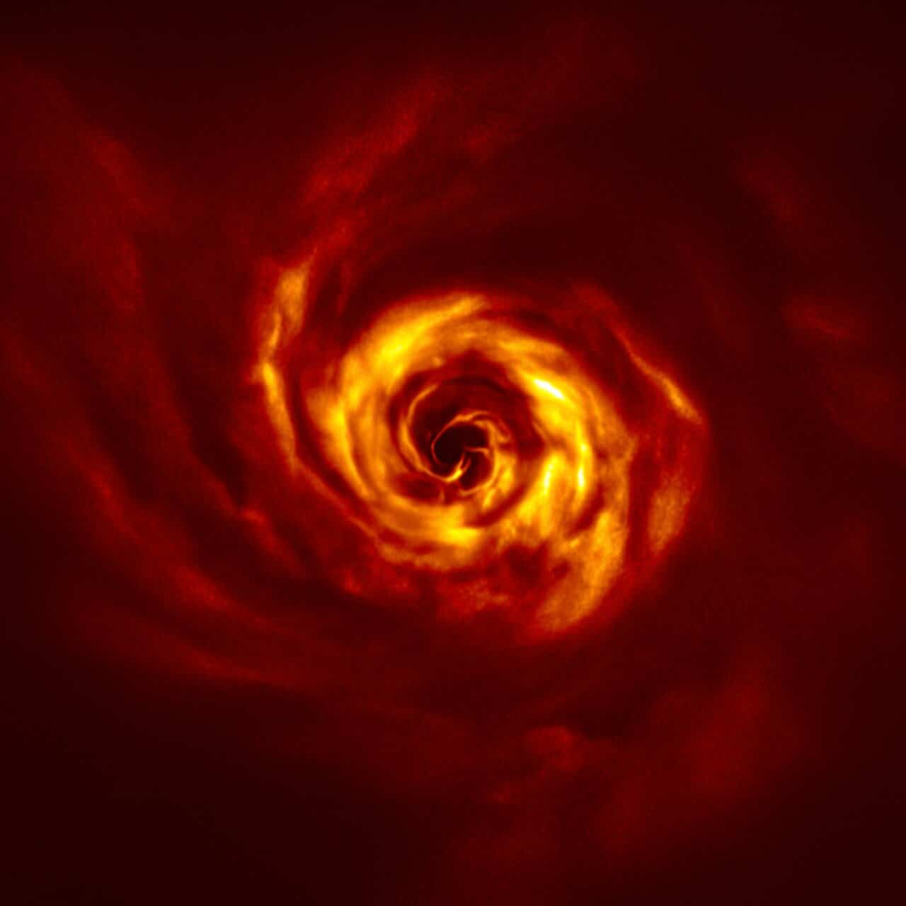ESO telescope sees signs of planet birth:The Twist Marks the Spot