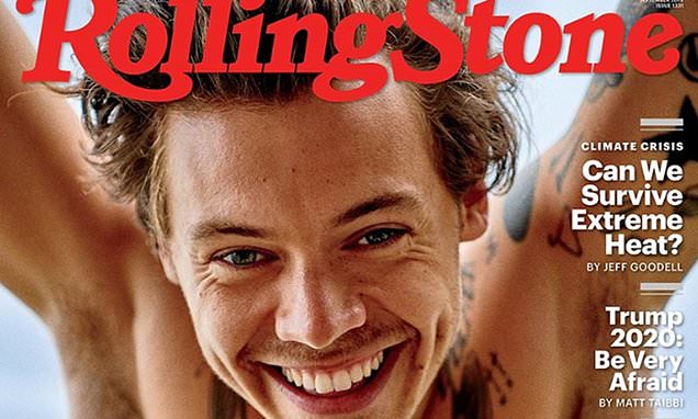Harry Styles sends fans wild with topless Rolling Stone cover | PinkNews