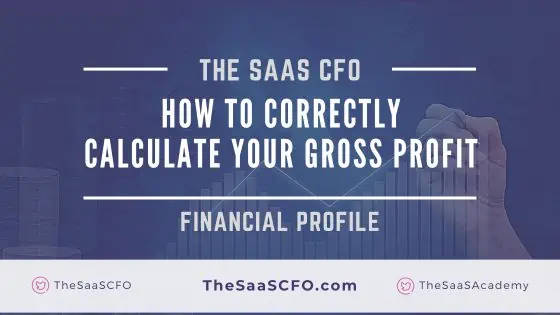 How to Correctly Calculate your SaaS Gross Profit Margin - The SaaS CFO