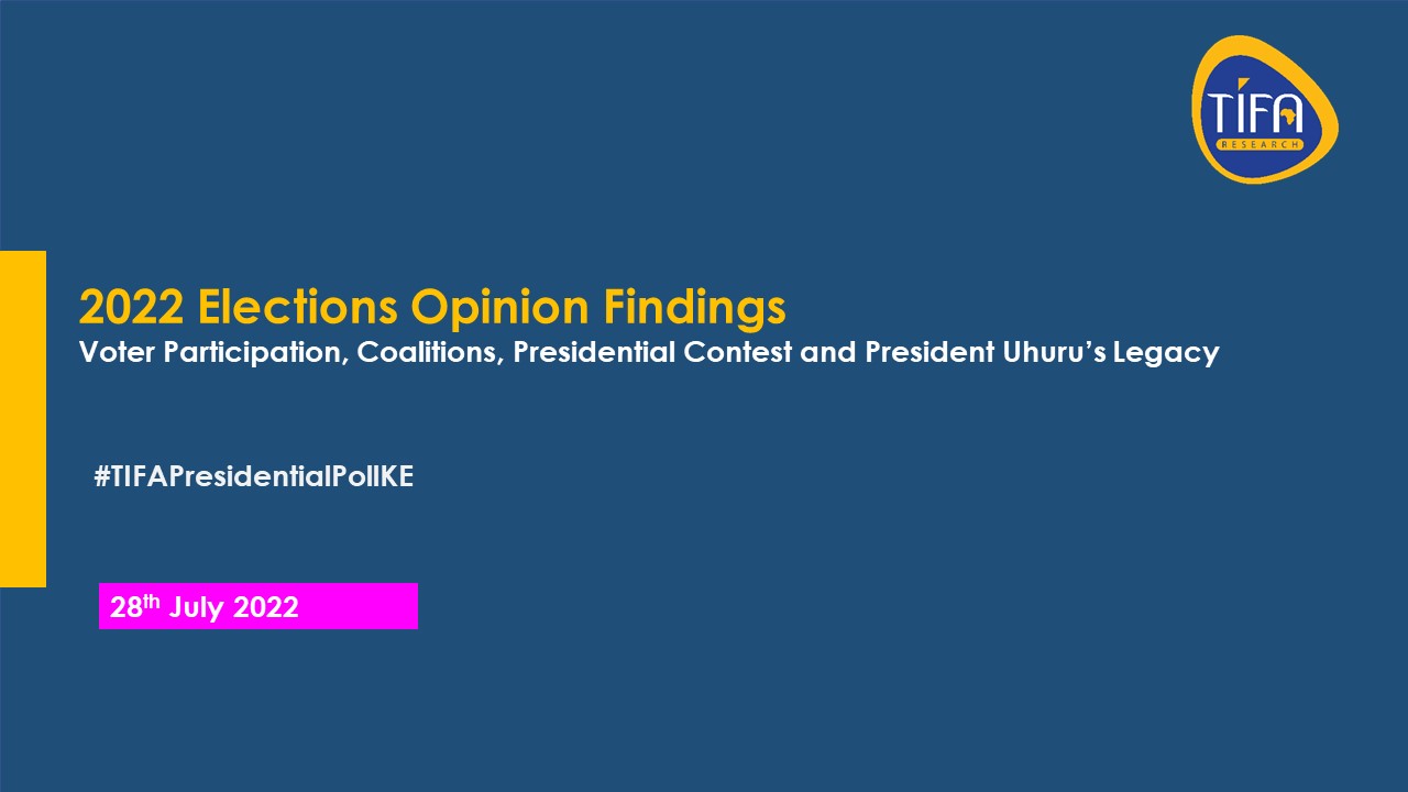 Release of public opinion data on the 2022 elections | TIFA Research