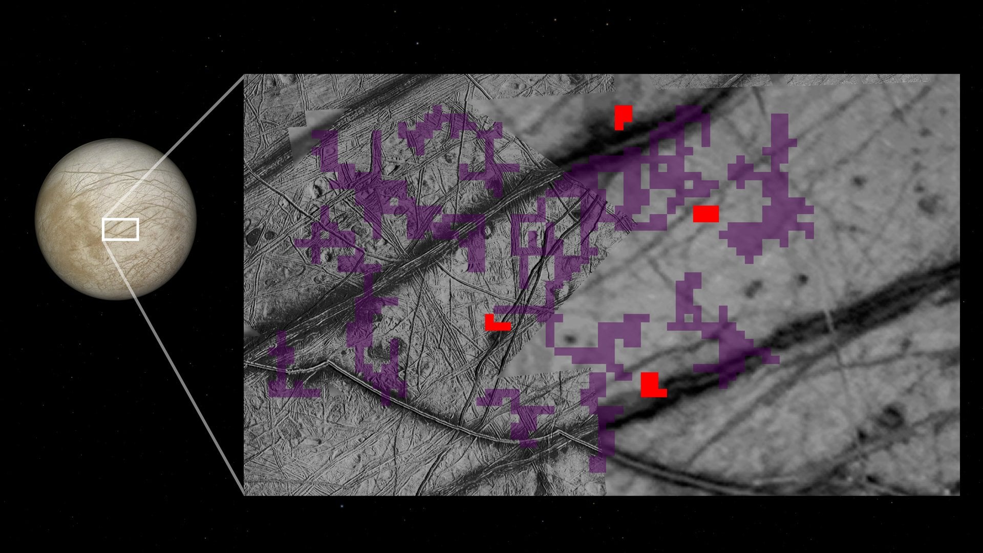 Cracks on Europa Sport Traces of Ammonia - Universe Today