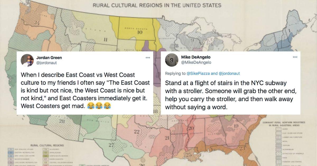 A viral post argues East Coast folks are better people even if they aren't as 'nice' as those out West - Upworthy
